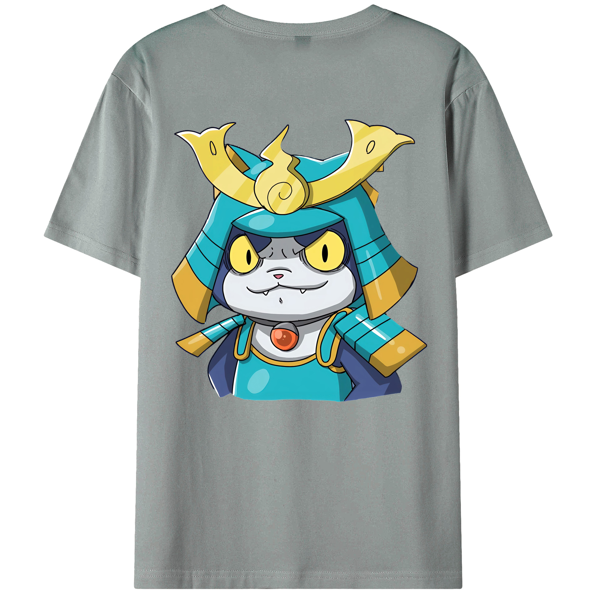 （画像用） 妖怪ウォッチ Yo-kai Watch 綿100％ メンズ半袖Tシャツ（バックプリント） 通気性